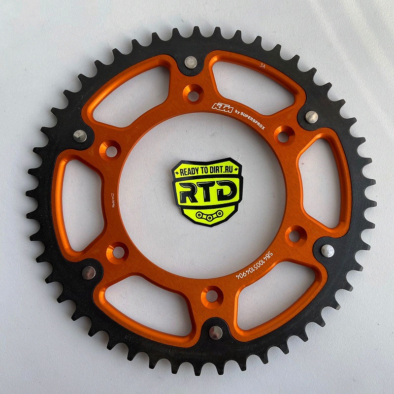 Задняя (ведомая) звезда KTM (Все модели KTM), Оранжевый, Биметалл